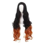 Halloweez Nezuko Kamado Cosplay Wig - Heat Resistant Synthetic Fiber with Adjustable Cap for Halloween and Anime Events - Halloweez